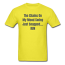 The Chains On My Mood Swing Unisex Classic T-Shirt - yellow
