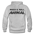 Rock & Roll Animal Heavy Blend Adult Hoodie - heather gray