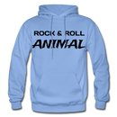 Rock & Roll Animal Heavy Blend Adult Hoodie - carolina blue