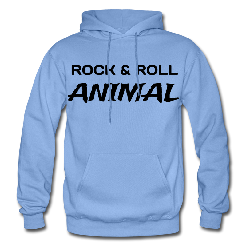 Rock & Roll Animal Heavy Blend Adult Hoodie - carolina blue