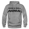 Rock & Roll Animal Heavy Blend Adult Hoodie - graphite heather