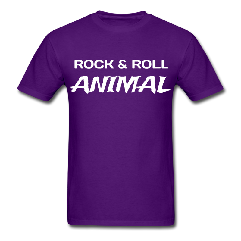 Rock & Roll Animal Unisex Classic T-Shirt - purple