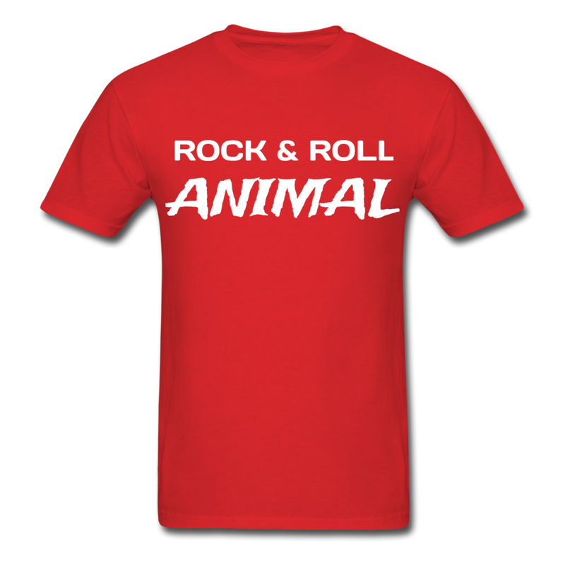 Rock & Roll Animal Unisex Classic T-Shirt - red