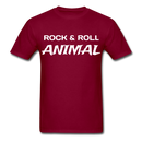 Rock & Roll Animal Unisex Classic T-Shirt - burgundy