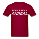 Rock & Roll Animal Unisex Classic T-Shirt - dark red
