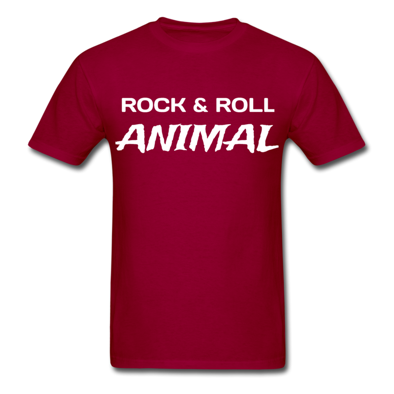 Rock & Roll Animal Unisex Classic T-Shirt - dark red