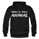 Rock & Roll Animal Heavy Blend Adult Hoodie - black