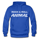 Rock & Roll Animal Heavy Blend Adult Hoodie - royal blue