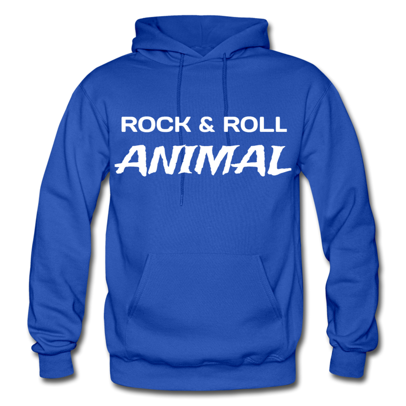 Rock & Roll Animal Heavy Blend Adult Hoodie - royal blue