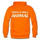 Rock & Roll Animal Heavy Blend Adult Hoodie - orange