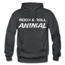 Rock & Roll Animal Heavy Blend Adult Hoodie - charcoal gray