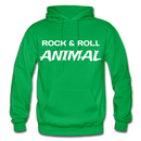 Rock & Roll Animal Heavy Blend Adult Hoodie - kelly green