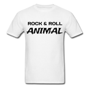 Rock & Roll Animal Unisex Classic T-Shirt - white