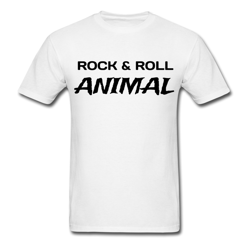 Rock & Roll Animal Unisex Classic T-Shirt - white