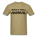 Rock & Roll Animal Unisex Classic T-Shirt - khaki