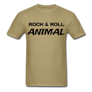 Rock & Roll Animal Unisex Classic T-Shirt - khaki