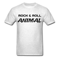 Rock & Roll Animal Unisex Classic T-Shirt - light heather gray