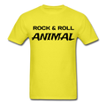 Rock & Roll Animal Unisex Classic T-Shirt - yellow