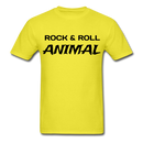 Rock & Roll Animal Unisex Classic T-Shirt - yellow
