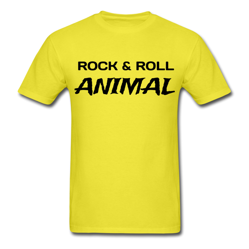 Rock & Roll Animal Unisex Classic T-Shirt - yellow