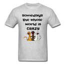 somedays the whold world is crazy Unisex Classic T-Shirt - heather gray