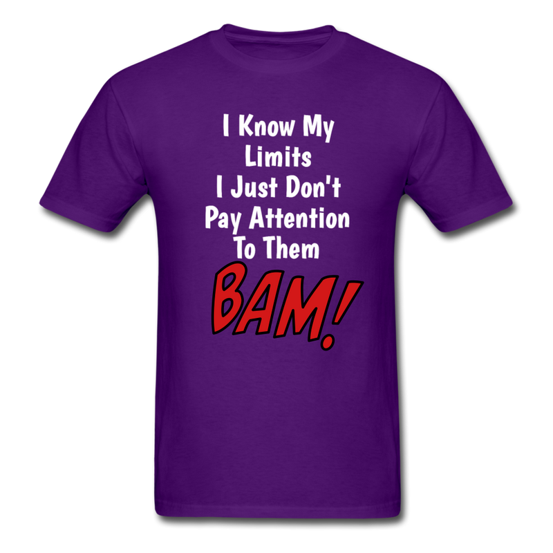 I Know My Limits Unisex Classic T-Shirt - purple