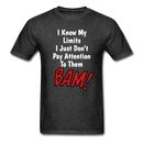 I Know My Limits Unisex Classic T-Shirt - heather black
