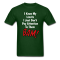 I Know My Limits Unisex Classic T-Shirt - forest green