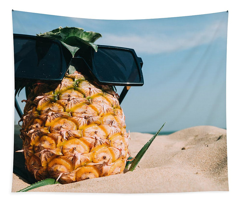 Sunglasses on Pineapple - Tapestry