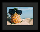 Sunglasses on Pineapple - Framed Print