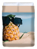 Sunglasses on Pineapple - Duvet Cover