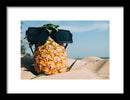 Sunglasses on Pineapple - Framed Print