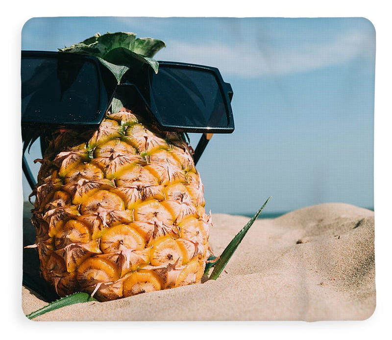 Sunglasses on Pineapple - Blanket