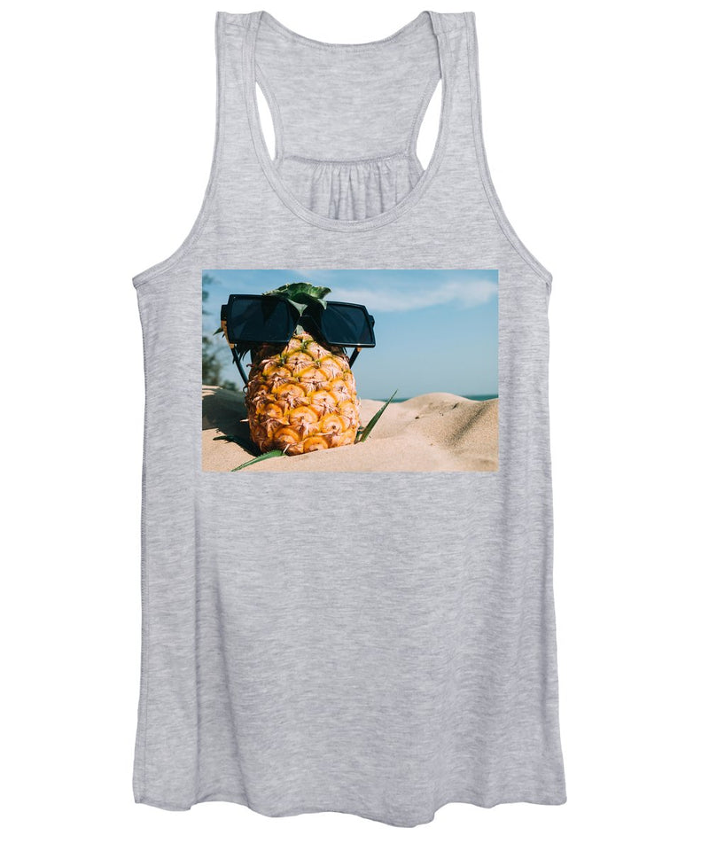 Sunglasses on Pineapple - Women's Tank Top