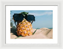 Sunglasses on Pineapple - Framed Print