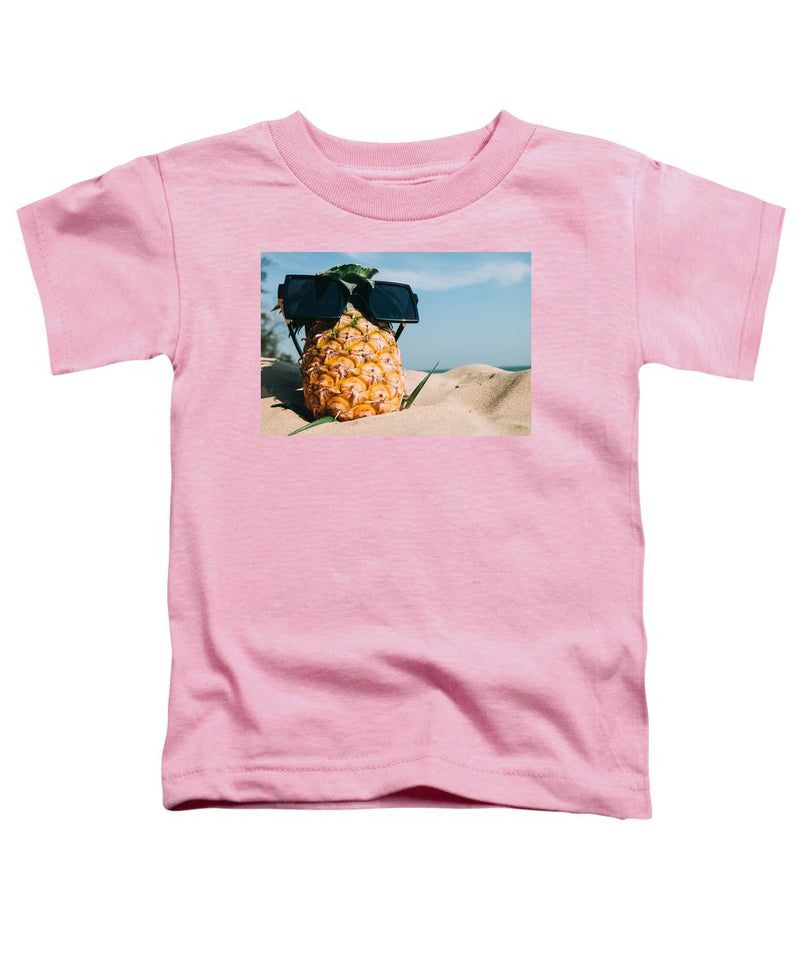 Sunglasses on Pineapple - Toddler T-Shirt