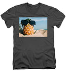 Sunglasses on Pineapple - Men's V-Neck T-Shirt