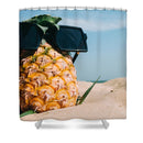 Sunglasses on Pineapple - Shower Curtain