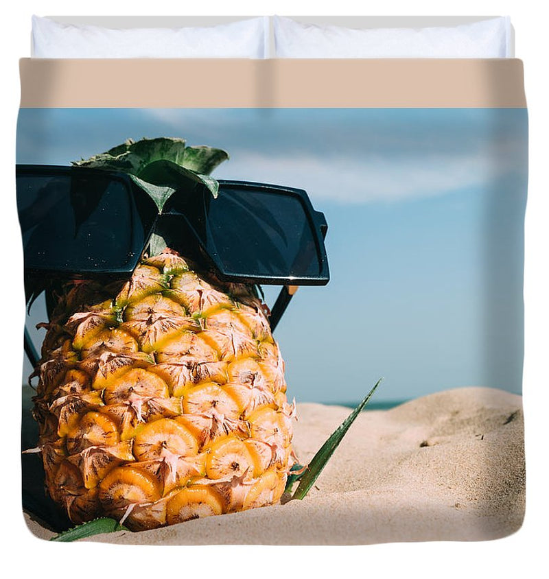Sunglasses on Pineapple - Duvet Cover