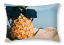 Sunglasses on Pineapple - Throw Pillow (2 side print)
