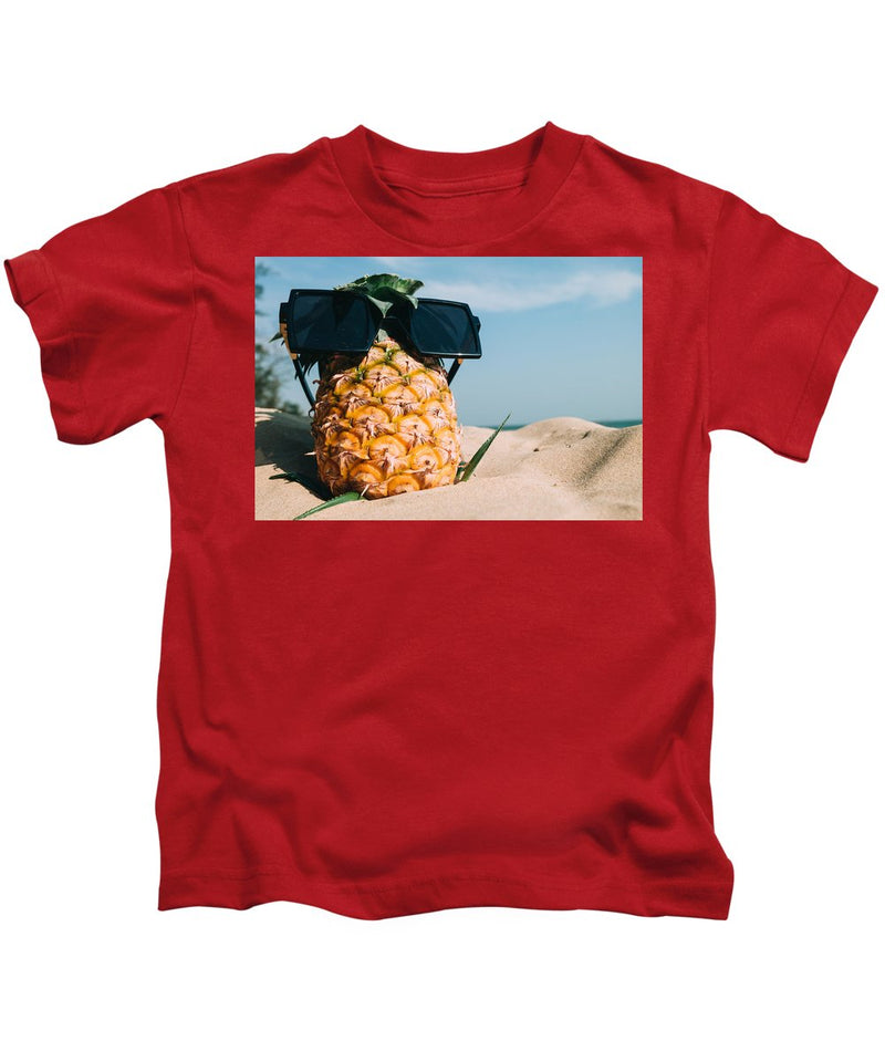 Sunglasses on Pineapple - Kids T-Shirt