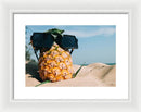 Sunglasses on Pineapple - Framed Print