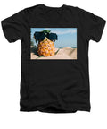 Sunglasses on Pineapple - Men's V-Neck T-Shirt