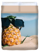 Sunglasses on Pineapple - Duvet Cover